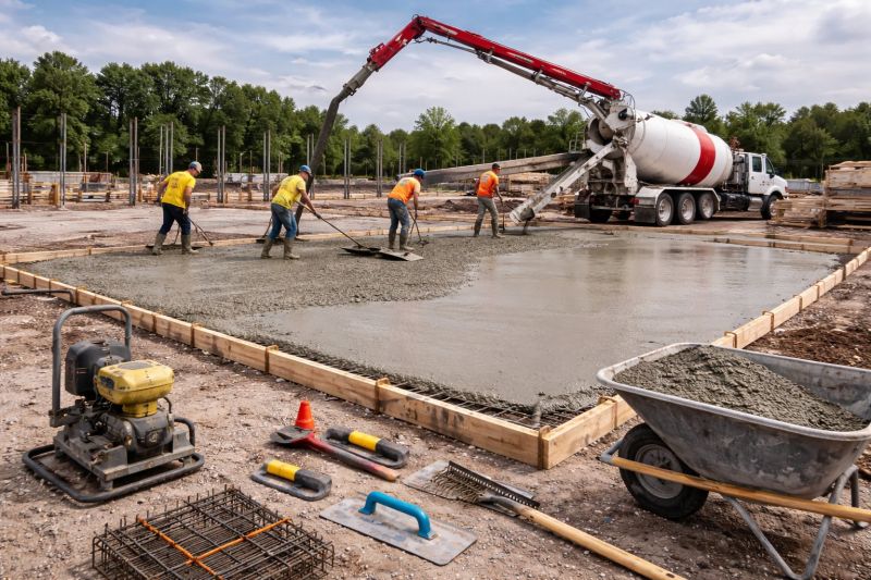 Commercial Slab Construction in Roswell, GA