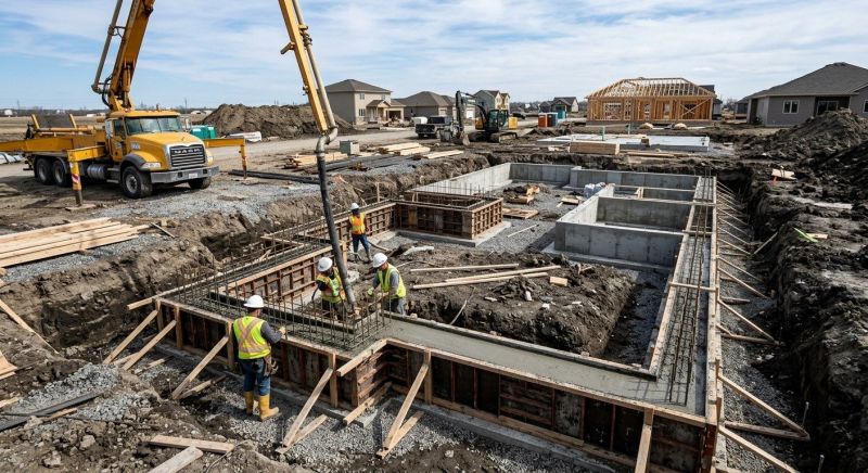 Concrete Foundation Installation in Barrow County, GA